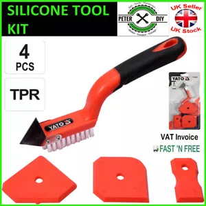 SILICONE SEALANT SPREADER FINISHING Grout Tile TOOL REMOVER YT-52621 Packs - Picture 1 of 7