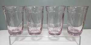Set of 4 Noritake Sweet Swirl Pink Highball Tumbler Glass 16 Oz Vintage - Picture 1 of 9