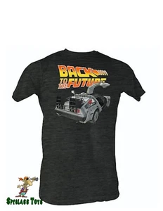 Back to the Future Delorean Auto Herren T-Shirt T-Shirt Film Logo McFly Large - Bild 1 von 1