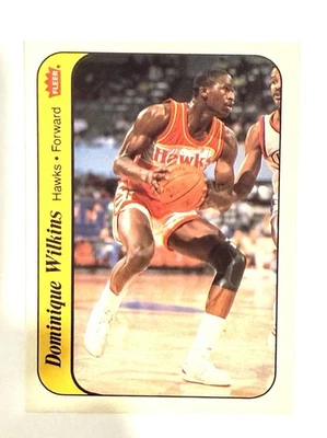 Pegatinas Fleer 1986 #11 Dominique Wilkins Sharp Hawks Salón de la fama Foto 1 de 2