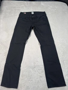 Jeans Ricky True Religion vintage taglia 32 nero su nero relaxed vestibilità dritta - Foto 1 di 10