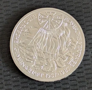 Bund Deutsche 10 Mark 1987 30 Jahre Römische Verträge - Bild 1 von 2