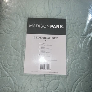 Madison Park Quebec Quilted 3-tlg. Tagesdecke Set, King, Seafoam, Neu mit Etikett - Bild 1 von 7