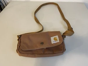Borsa a tracolla Carhartt piccola tela marrone/kaki tracolla regolabile - Foto 1 di 4