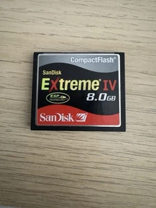 Genuine Sandisk Extreme IV 8 Compact Flash CF Camera Memory Card - Picture 1 of 2