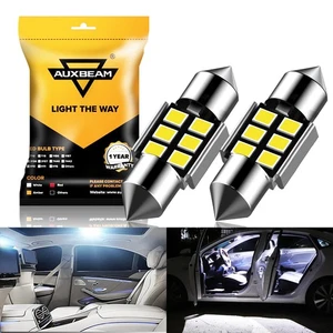 AUXBEAM DE3175 LED Bulbs DE3022 DE3021 3014 31MM Interior Dome Map Light Canbus - Picture 1 of 12