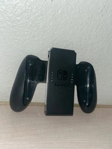 Nintendo Switch Joy Con Controller Holder Black OEM Comfort Grip Black Video - Picture 1 of 5