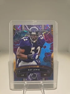 2024 Topps Resurgence Ray Lewis Sky Blue And Pink Shock Refractor - Bild 1 von 2