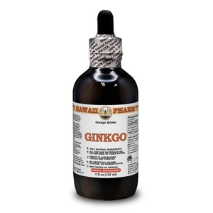 Ginkgo Liquid Extract, Organic Ginkgo (Ginkgo Biloba) Dried Leaf Tincture - Picture 1 of 5