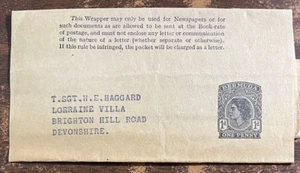 BERMUDA 50er Jahre 1d Zeitungsumschlag gebraucht nach Devonshire UK - Bild 1 von 1