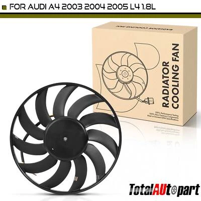 Nuevo ventilador de refrigeración del radiador sin cubierta para Audi A4 2003 2004 2005 ventilador izquierdo 1,8 L Foto 1 de 4
