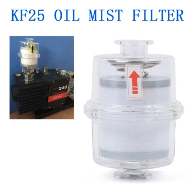 GDRASUYA10 Oil Mist Filter Vacuum Pump Fume Separator Exhaust Transparent KF25 Interface!