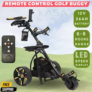 Kasa Remote Control Electric Golf Buggy Dual Motor Golf Trolley/cart with Seat - Picture 1 of 20