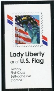US 3974a BK300 Lady Liberty and Flag 39c - Vending Booklet of 20 - MNH - 2005 - Bild 1 von 1