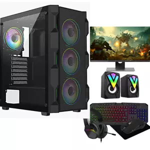 Gaming PC Bundle | Core i5 | GT 710 2GB | 8GB RAM |128GB SSD+500 GB HDD - Picture 1 of 5