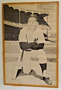 Vintage MICKEY MANTLE Yankees Poster Manny's Store Prototype 1960s Requena 30x44 - Picture 1 of 2