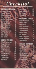 1994 Fleer Extra Bases Baseball #396 CL Checklist #1-92