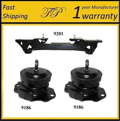 3PÇS FROMT MOTOR & TRANS MOUNT FIT 2001-2002 Mitsubishi Montero 3.5L - Imagem 1 de 4