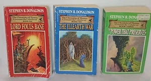 The Chronicles of Thomas Covenant The Unbeliever Books 1-3 Stephen Donaldson - Picture 1 of 18