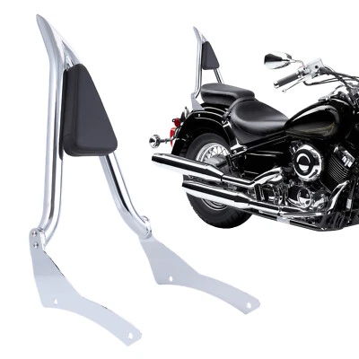 23inch Sissy Bar Backrest For Yamaha V Star XVS 400 650 Classic 1998-2017 2018 Foto 1 de 4