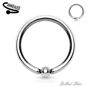 CBR Klemmkugelring Piercing Lippe Septum Intim Nase Klemmring Feste Micro Kugel - Bild 1 von 1