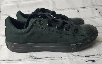 Zapatillas deportivas Converse Chuck Taylor Boy Unisex 2 negras con cordones punta redonda plana Foto 1 de 4
