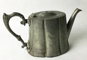 Antique  Metal Pewter Kettle Teapot marked B.H.A. - Bild 1 von 8