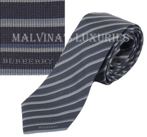 BURBERRY LONDON TIE WOVEN SILK CLASSIC STRIPED NEW AUTH - Picture 1 of 6