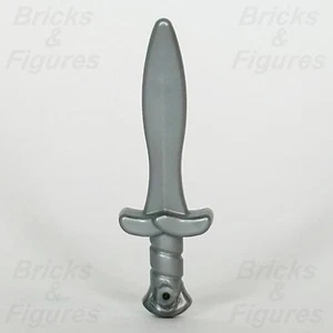 LEGO Sting Sword Minifigura Arma Parte Frodo Espada Corta Plana Plata 10316 2674a - Imagen 1 de 3