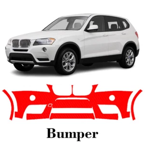 Front bumper PreCut PPF Paint Protection Film For BMW X3 M-Sport 2011-2014 - Picture 1 of 6
