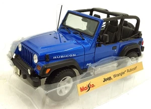 Maisto 1/18 Scale Diecast 31663 - Jeep Wrangler Rubicon - Blue - Picture 1 of 5