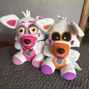 Five Nights At Freddy's Lolbit Plush Target Exclusive Sister Location 8” Pair - Picture 1 of 11