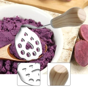 Potato Masher Heavy Duty Stainless Steel Manual Press Crusher Kitchen Tool - Picture 1 of 5