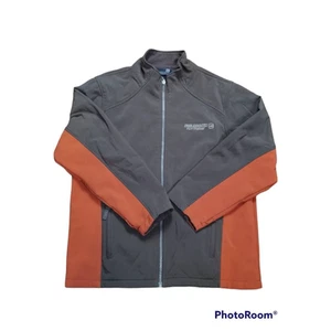Free Country Fcxtreme Boys Ski Jacket Brown Rust Color Block Zip-up Stretch XL - Picture 1 of 5
