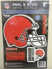 NFL CLEVELAND BROWNS 4 PC. FATHEAD TEAMMATE VINYL DECAL LICENSED 7.5x5.75"