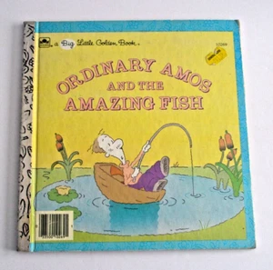 Ordinary Amos and the Amazing Fish A Big Little Golden Book 1st Edition HC 1986 - Picture 1 of 10