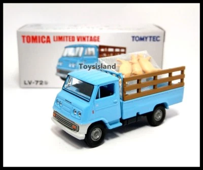 Tomica Limited Vintage LV-72b TOYOTA TOYOACE CAMIÓN DE TRANSPORTE DE GANADO CERDO TOMYTE AZUL Foto 1 de 4