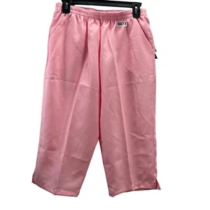 UNBRADED WOMEN CROPPED PANTS COLOR PINK SIZE L - Picture 1 of 9