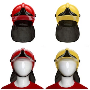 Children Kids Firefighting Helmet New Fireman Hat Party Fire Safety Cap Trendy - Picture 1 of 15