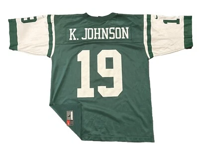 Camiseta New York Jets Grande Keyshawn Johnson Nike De Colección Para Hombre Verde Foto 1 de 4