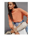 By Anthropologie Bia Mock Neck Tunic Sweater Size Xl Long Sleeve Orange