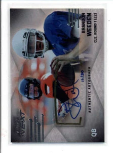 BRANDON WEEDEN 2012 SAGE NEXT AUTOGRAPH AUTO ROOKIE RC #16/50 AH5281 - Picture 1 of 1