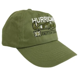 GORRA DE BÉISBOL AJUSTABLE VERDE HAWKER HURRICANE SEGUNDA GUERRA MUNDIAL RAF AVIÓN DE COMBATE. - Imagen 1 de 3