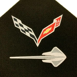 Corvette Stingray Fish + Cross Flag Trunk Lid Liner C7 14-19 - Picture 1 of 7