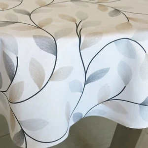 Mantel redondo impermeable resistente a derrames de agua mantel circular floral - Imagen 1 de 4