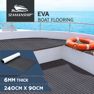 Seamanship EVA Foam Boat Flooring Mat Decking Sheet 240x90x0.6cm Dark Grey Decor - Picture 1 of 8