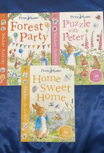 Peter Rabbit Sticker Activity Bücher Konvolut 3 Geburtstag Return Gits Neu - Bild 1 von 3