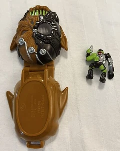 Mighty Max SkullWarrior Horror Head compact and green monster figure only - Picture 1 of 5