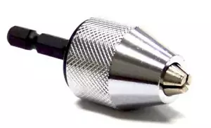 1/4 Zoll Sechskantschaft schlüsselloses Bohrfutter Schnellwechsel Bit Driver Konverter Adapter - Bild 1 von 3