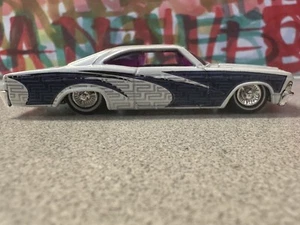 1996 Hot Wheels '65 Chevy Impala Lowrider White Loose Wheel Swap Custom - Picture 1 of 17